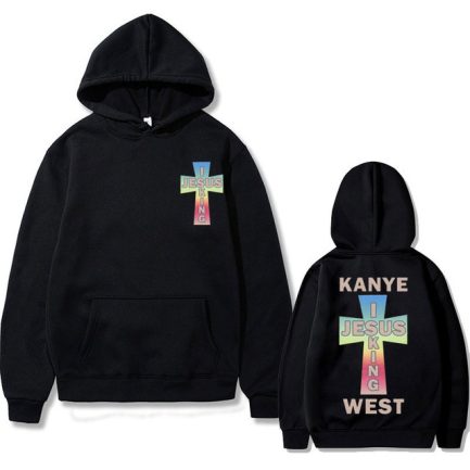 Kanye West I Jesus King Graphic Print Hoodie