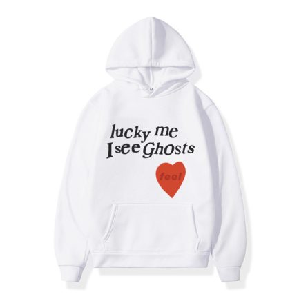 Kanye West Lucky Me I See Ghost love Print Hooded