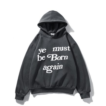 Kanye West Yellow Ye Must Be Born Again Black Hoodie