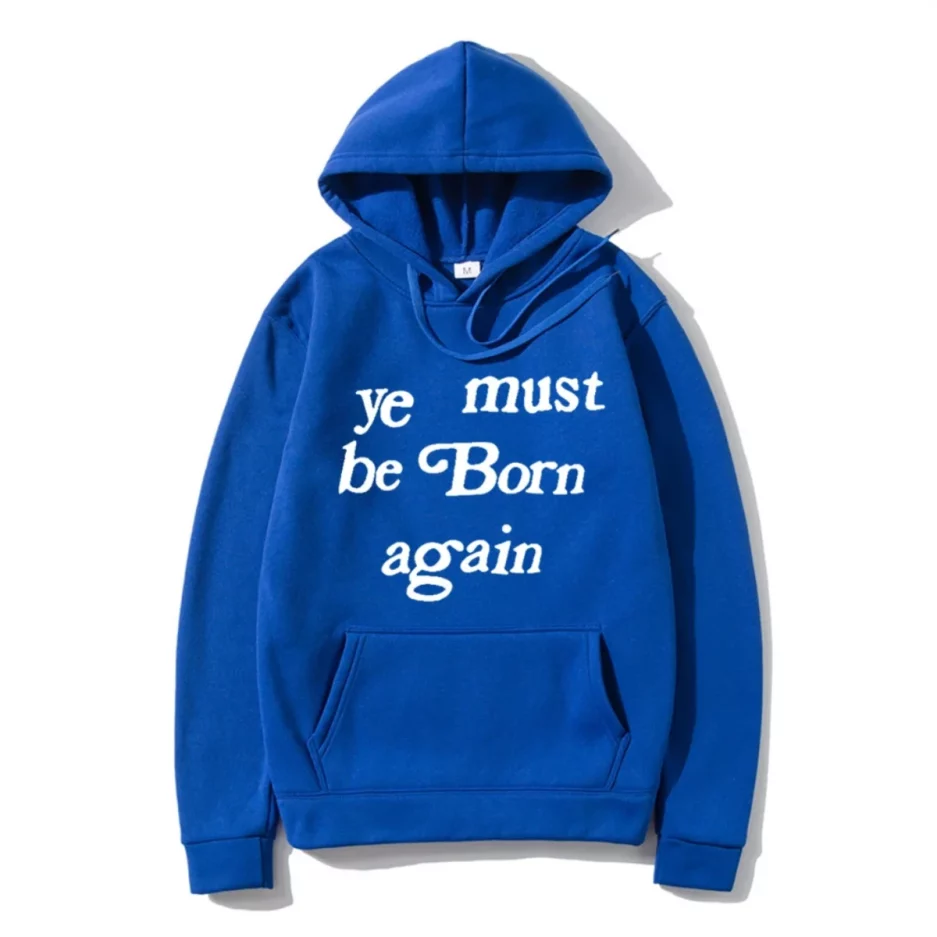 Ye Must Be Born Again Blue Hoodie