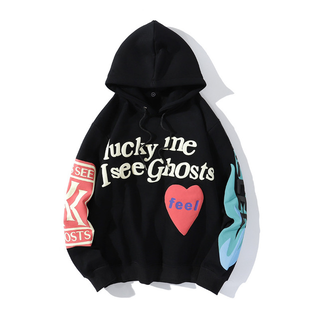 Rocking the 'Lucky Me I See Ghosts' Hoodie with Flair